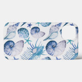 Watercolor-Muscheln Case-Mate iPhone Hülle (Rückseite (Horizontal))