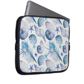 Watercolor-Muscheln Laptopschutzhülle (Vorne Rechts)