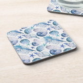 Watercolor-Muscheln Untersetzer (Linke Seite)