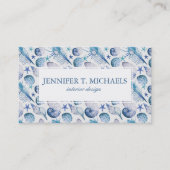 Watercolor-Muscheln Visitenkarte (Vorderseite)