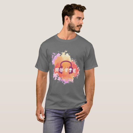 Watercolor Music friend T-Shirt (Vorne ganz)