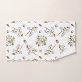 Watercolor-Muster aus weißem Baumwollbolzen Badhandtuch Set (Handtuch)