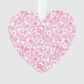 Watercolor Muster NAME Sweet Heart Keepake Ornament (Rückseite)
