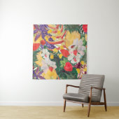 WAtercolor nahtlose tropische Muster mit exotische Wandteppich (Beispiel)