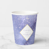 Watercolor-Namen für Hochzeiten Peri-ID954 Pappbecher (Rückseite)