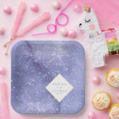 Watercolor-Namen für Hochzeiten Peri-ID954 Pappteller (Party)