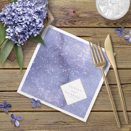 Watercolor-Namen für Hochzeiten Peri-ID954 Serviette