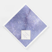 Watercolor-Namen für Hochzeiten Peri-ID954 Serviette (Ecke)