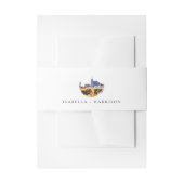 Watercolor Nashville Skyline Wedding Einladungsbanderole (Vorderseite Beispiel)