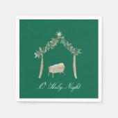 Watercolor Nativity Serviette (Vorderseite)