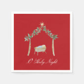 Watercolor Nativity  Serviette (Vorderseite)