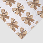 Watercolor Natural Burlap Bow Seidenpapier (Ausschnitt)