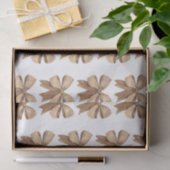 Watercolor Natural Burlap Bow Seidenpapier (Geschenk)