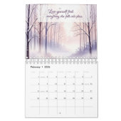 Watercolor Nature Self-Love Quotes Calendar 2026 Kalender (Feb 2026)