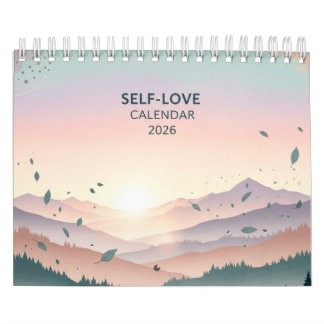 Watercolor Nature Self-Love Quotes Calendar 2026 Kalender