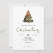 Watercolor Neutral Earthy Minimalist Cozy Holiday  Einladung (Vorderseite)