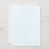 Watercolor New Chapter baby boy shower Thank You Dankeskarte (Rückseite)