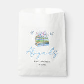 Watercolor New Chapter Begins baby boy shower Geschenktütchen (Vorderseite)