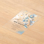 Watercolor New Year's Eve Party Acryleinladungen (Ablage )