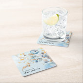 Watercolor New Year's Eve Party Rechteckiger Pappuntersetzer (Vor Ort)