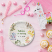 Watercolor Niedlich Dragon Birthday Paper Teller (Party)