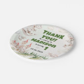 Watercolor Niedlich Dragon Birthday Paper Teller (Schrägansicht)