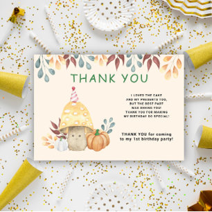 Watercolor niedlich Fliegenagrarparty zum ersten G Dankeskarte