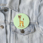 Watercolor-niedliche Baby-Giraffe Button (Beispiel)