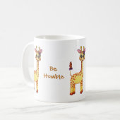 Watercolor-niedliche Baby-Giraffe Kaffeetasse (Vorderseite Links)