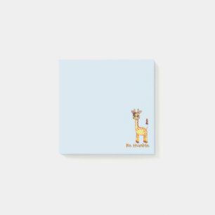 Watercolor-niedliche Baby-Giraffe Post-it Klebezettel