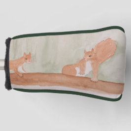 Watercolor Niedliche Waldeichhörnchen Golf Headcover