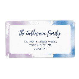 WATERCOLOR niedliches lila-blaues modernes Drehbuc