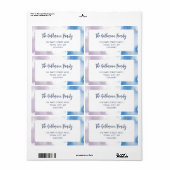 WATERCOLOR niedliches lila-blaues modernes Drehbuc (Vorne)