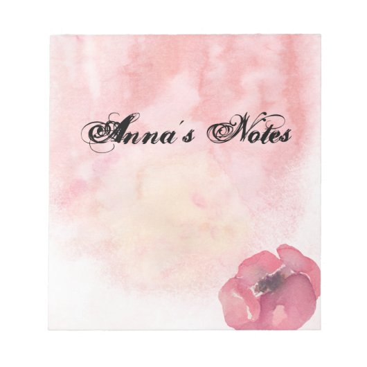Watercolor Notepad Notizblock (Vorderseite)