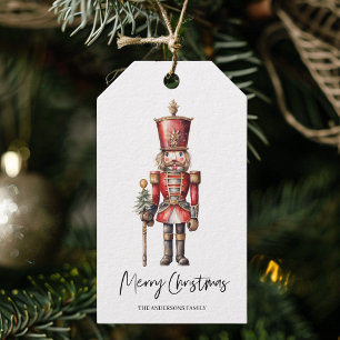 Watercolor-Nussknacker-Weihnachtsgeschenk  Geschenkanhänger