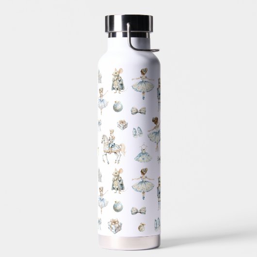 Watercolor Nutcracker Ballet Muster Trinkflasche (Links)