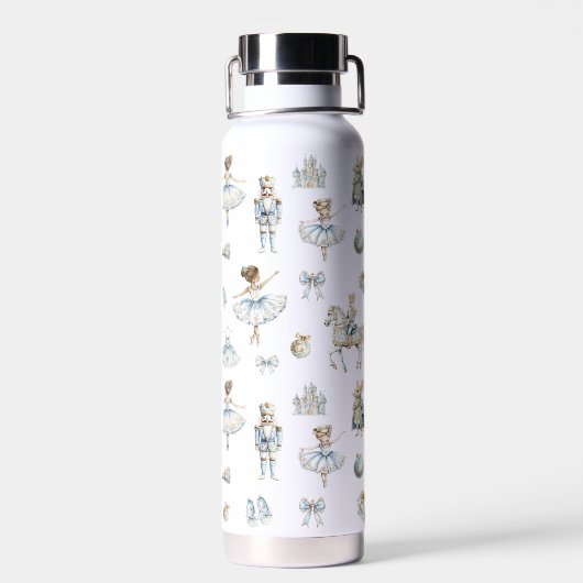 Watercolor Nutcracker Ballet Muster Trinkflasche (Rückseite)