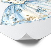 Watercolor Nutcracker Ballet Weihnachtslied Poster (Ecke)