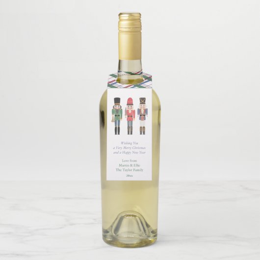 Watercolor Nutcracker Client Wertungsgeschenk-Bot Flaschenanhänger (Auf Flasche)