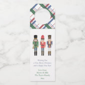 Watercolor Nutcracker Client Wertungsgeschenk-Bot Flaschenanhänger (Vorderseite)