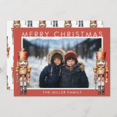 Watercolor Nutcracker Moderne Minimale Weihnachten (Vorne/Hinten)