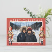 Watercolor Nutcracker Moderne Minimale Weihnachten (Stehend Vorderseite)