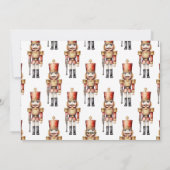 Watercolor Nutcracker Moderne Minimale Weihnachten (Rückseite)