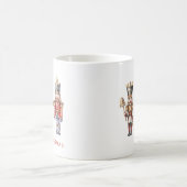 Watercolor Nutcracker Moderne Minimale Weihnachten Kaffeetasse (Mittel)
