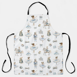 Watercolor Nutcracker Muster Weihnachten Schürze