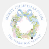 Watercolor Nutcracker-Werbegeschenk Runder Aufkleber (Vorderseite)