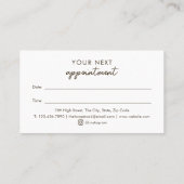 Watercolor Oak Tree Modern Elegant Script  Terminkarte (Rückseite)