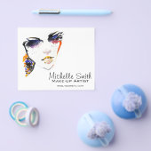 Watercolor-Oberfläche lange Striche Make-up Künstl Flyer (Einzeln)