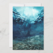 Watercolor Ocean | Birthday Party Invitation Einladung (Rückseite)