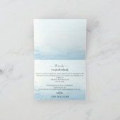 Watercolor Ocean Sea Summer Beach Thank You Card Einladung (Innenseite)